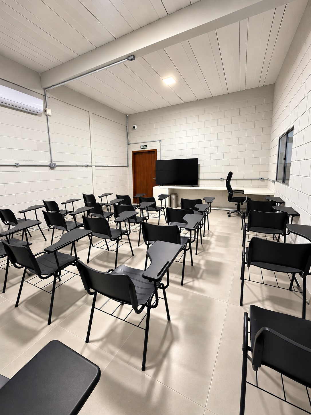 Sala de aula do Centro de Treinamento Master